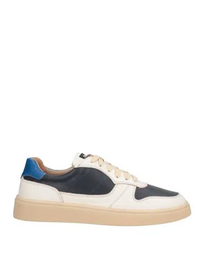 Cerruti 1881 Man Sneakers Midnight Blue Size 9 Calfskin