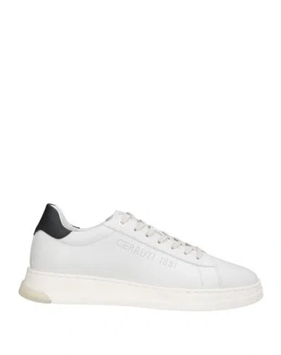 Cerruti 1881 Man Sneakers Off White Size 9 Cow Leather