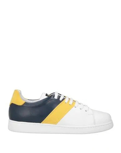 Cerruti 1881 Man Sneakers White Size 9 Calfskin