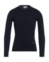 Cerruti 1881 Man Sweater Navy Size 3xl Wool, Acrylic In Navy Blue