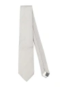 Cerruti 1881 Man Ties & Bow Ties Light Grey Size - Silk, Polyamide In Grey