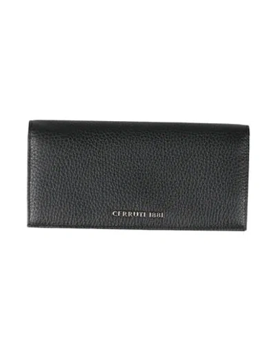 Cerruti 1881 Man Wallet Black Size - Cow Leather In Red
