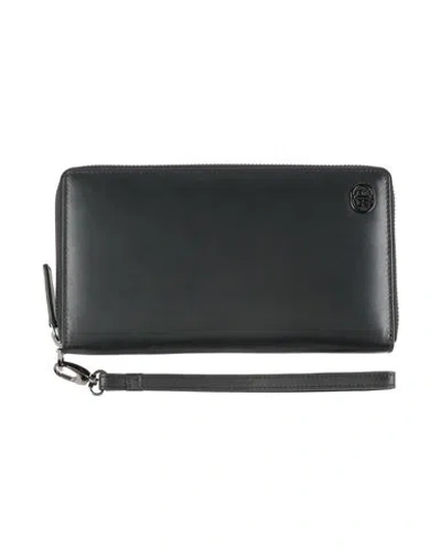 Cerruti 1881 Man Wallet Black Size - Cow Leather In White