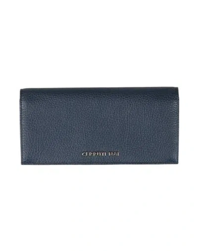 Cerruti 1881 Man Wallet Blue Size - Cow Leather In Red