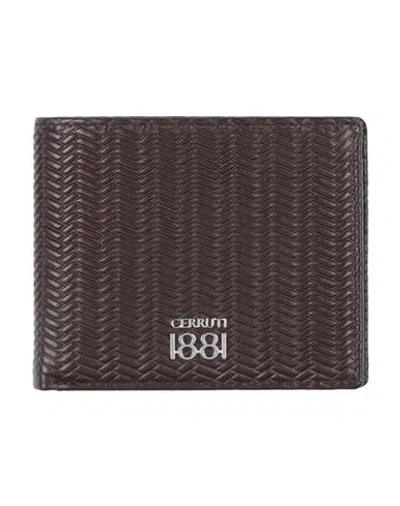 Cerruti 1881 Man Wallet Chocolate Brown Size - Cow Leather