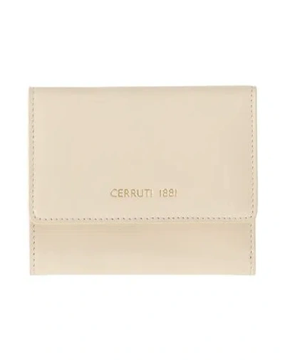 Cerruti 1881 Man Wallet Cream Size - Cow Leather In Neutral