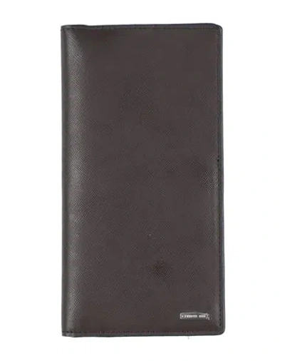 Cerruti 1881 Man Wallet Dark Brown Size - Calfskin