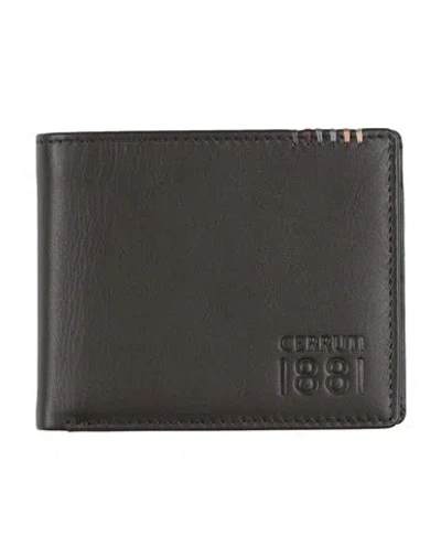Cerruti 1881 Man Wallet Dark Brown Size - Calfskin
