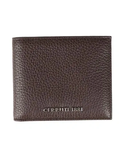 Cerruti 1881 Man Wallet Dark Brown Size - Calfskin