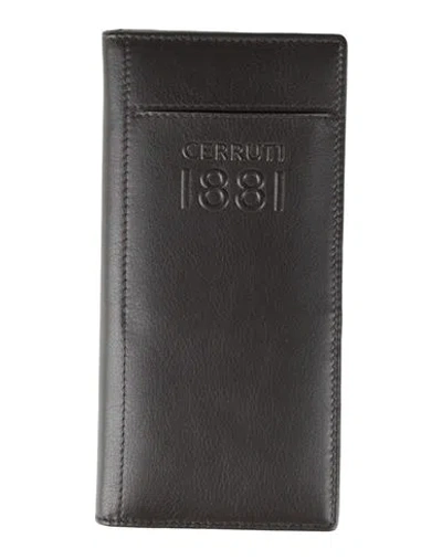 Cerruti 1881 Man Wallet Dark Brown Size - Cow Leather