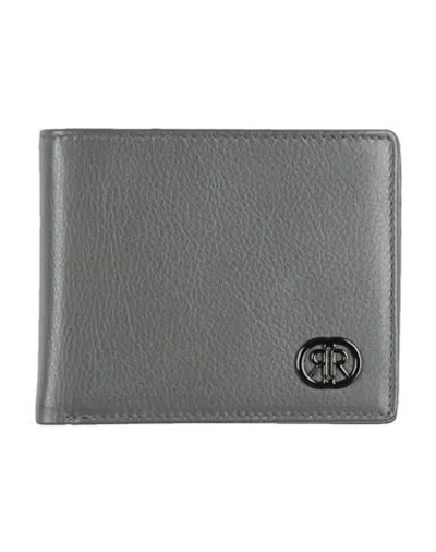 Cerruti 1881 Man Wallet Grey Size - Cow Leather In Gray