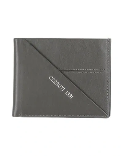 Cerruti 1881 Man Wallet Grey Size - Calfskin In Gray