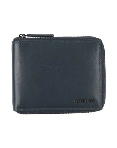 Cerruti 1881 Man Wallet Midnight Blue Size - Cow Leather In White