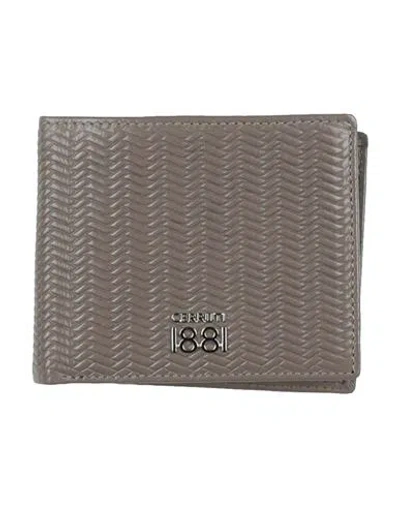Cerruti 1881 Man Wallet Taupe Size - Cow Leather In Gray