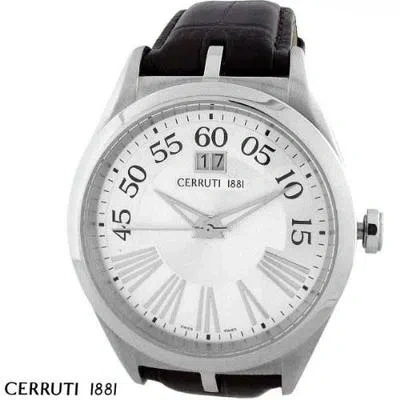 Pre-owned Cerruti 1881 Men's Tradizione Swiss Stainless Quartz Watch Ct67081x103022