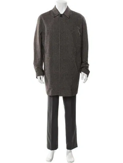 Pre-owned Cerruti 1881 Overcoat In Black