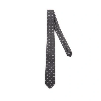 Cerruti 1881 Silk Patterned Tie In Grey