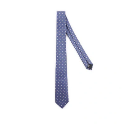 Cerruti 1881 Silk Patterned Tie In Blue