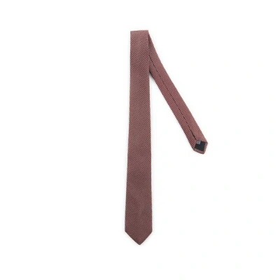 Cerruti 1881 Silk Patterned Tie In Brown
