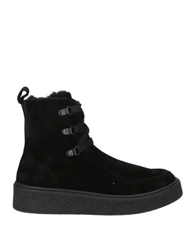 Cerruti 1881 Woman Ankle Boots Black Size 7 Cow Leather
