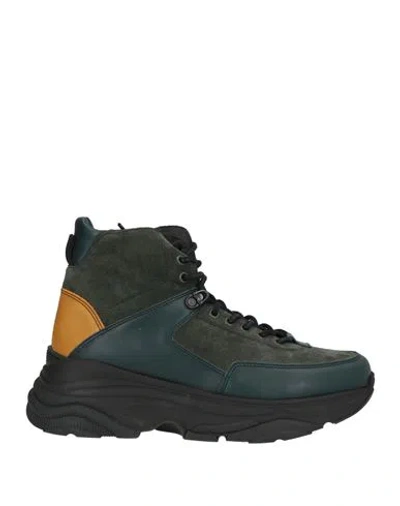 Cerruti 1881 Woman Ankle Boots Emerald Green Size 8 Bovine Leather In Multi