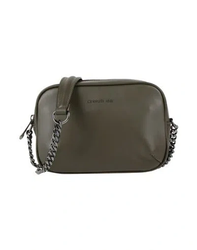 Cerruti 1881 Woman Cross-body Bag Military Green Size - Cow Leather