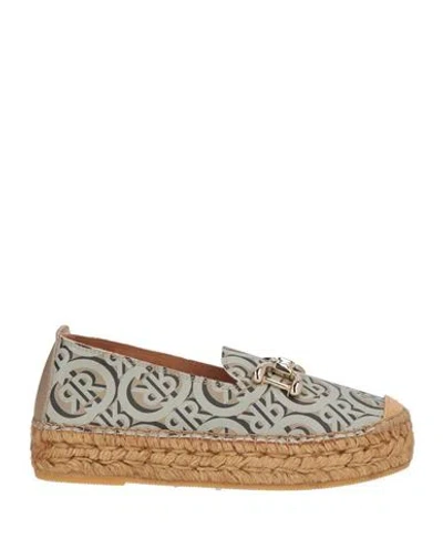 Cerruti 1881 Woman Espadrilles Beige Size 11 Leather In Black