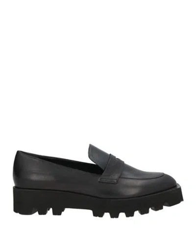 Cerruti 1881 Woman Loafers Black Size 8 Sheepskin