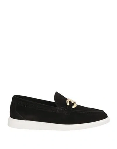 Cerruti 1881 Woman Loafers Black Size 9 Calfskin In Multi
