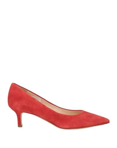 Cerruti 1881 Woman Pumps Red Size 8 Goat Skin