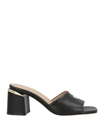 Cerruti 1881 Woman Sandals Black Size 8 Cow Leather