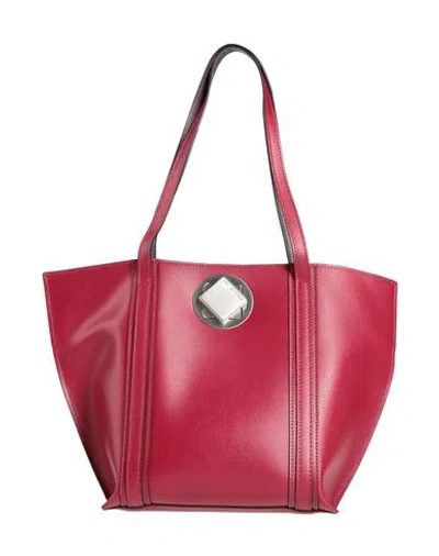 Cerruti 1881 Woman Shoulder Bag Garnet Size - Cow Leather In Red