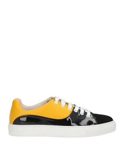 Cerruti 1881 Woman Sneakers Black Size 7 Calfskin