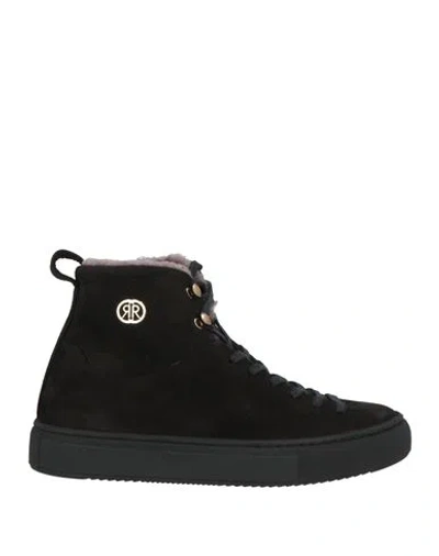 Cerruti 1881 Woman Sneakers Black Size 7 Cow Leather