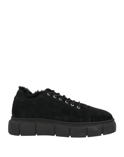 Cerruti 1881 Woman Sneakers Black Size 8 Calfskin
