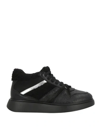 Cerruti 1881 Woman Sneakers Black Size 8 Leather