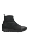 Cerruti 1881 Woman Sneakers Black Size 8 Polyester, Calfskin In Black