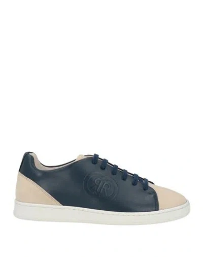 Cerruti 1881 Woman Sneakers Blue Size 7 Calfskin