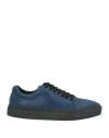 Cerruti 1881 Woman Sneakers Blue Size 8 Calfskin