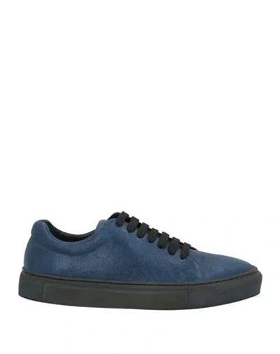 Cerruti 1881 Woman Sneakers Blue Size 8 Calfskin