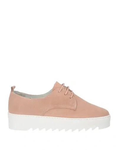 Cerruti 1881 Woman Sneakers Blush Size 8 Calfskin In Pink