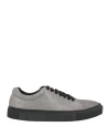 Cerruti 1881 Woman Sneakers Grey Size 8 Calfskin In Gray