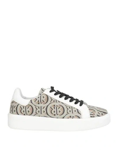 Cerruti 1881 Woman Sneakers Khaki Size 8 Leather In Beige