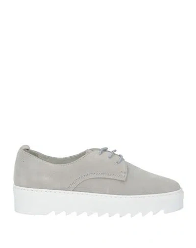Cerruti 1881 Woman Sneakers Light Grey Size 8 Calfskin