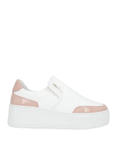 Cerruti 1881 Woman Sneakers Off White Size 8 Cow Leather
