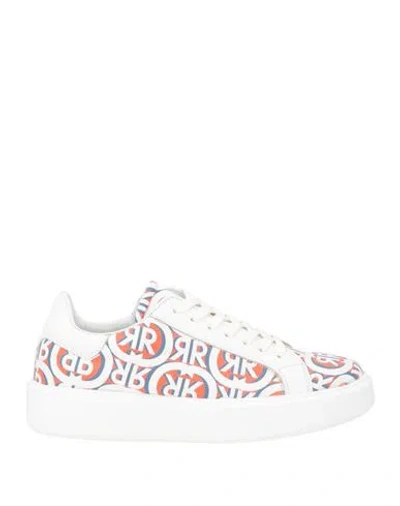 Cerruti 1881 Woman Sneakers Tomato Red Size 8 Leather
