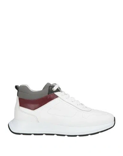 Cerruti 1881 Woman Sneakers White Size 8 Cow Leather, Textile Fibers