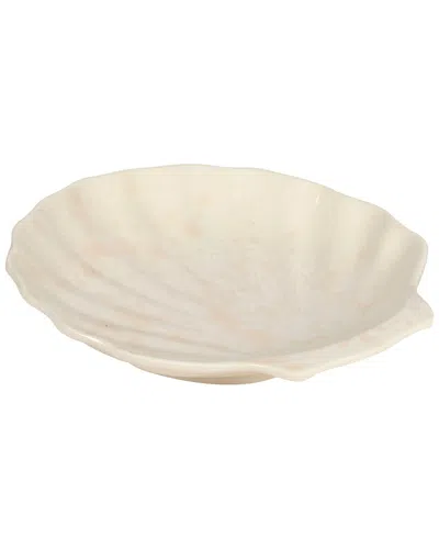Certified International 3d Scallop Set Of 6 Shell Candy Plate In Neutral