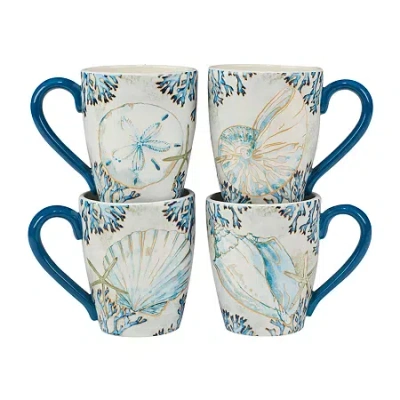 Certified International 4-pc. Coffee Mug In Blue