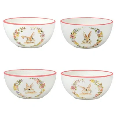 Certified International 4 Piece Dessert Bowl Set In Cream